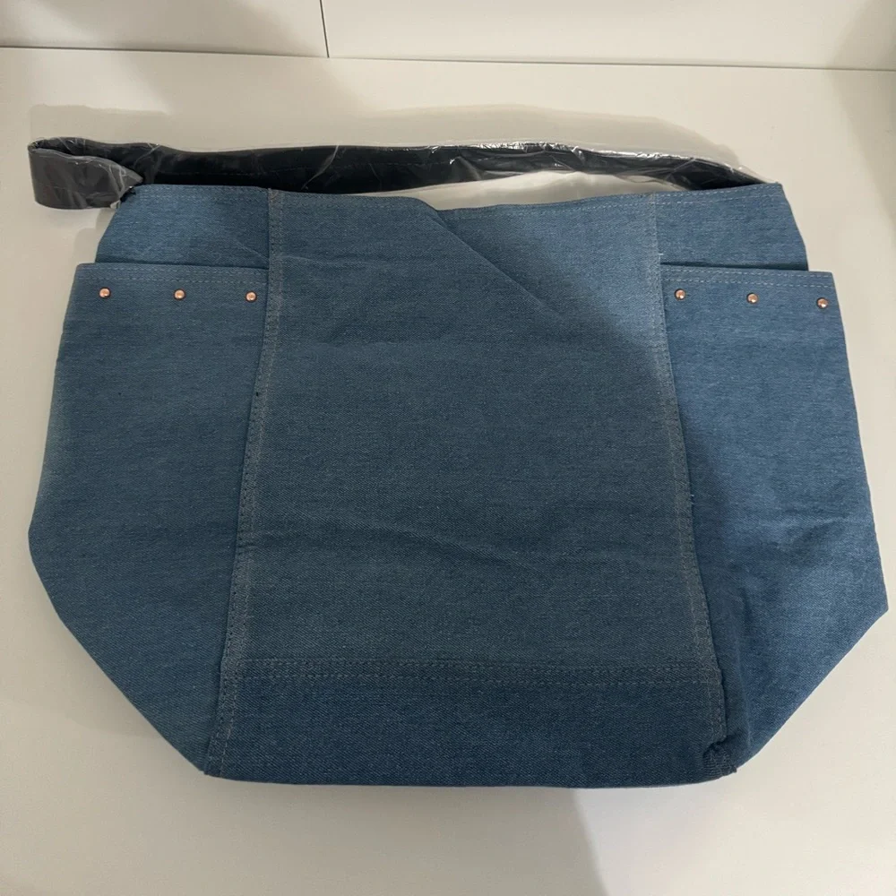 Victoria's Secret Light Blue Denim Tote - Picture 6 of 7